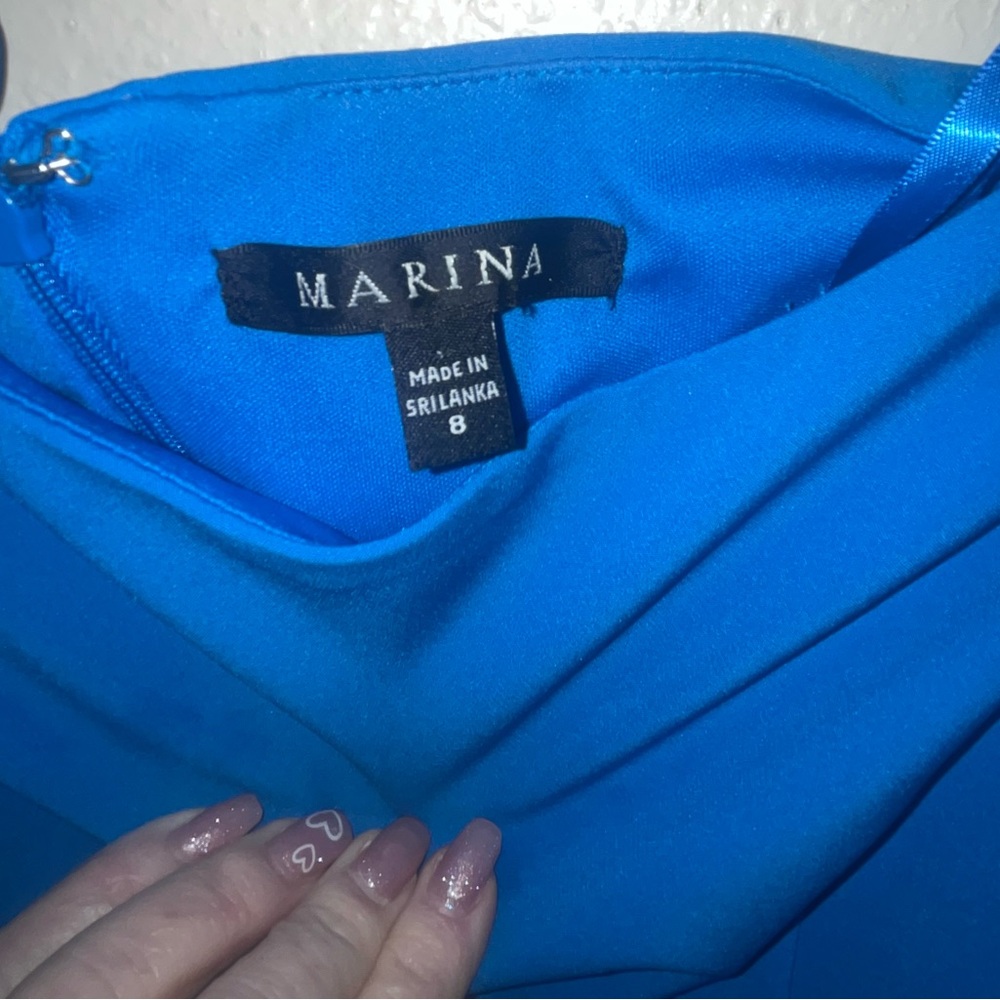 Marina Vibrant Blue Dress - Picture 2 of 3